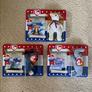 Ty Teenie Beanies Patriotic Set (3)
